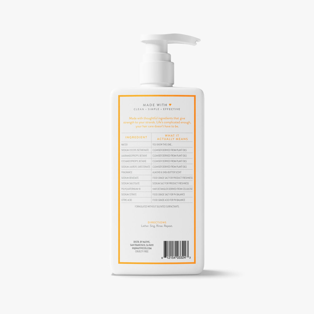 Strengthening Shampoo Almond and Shea Butter 16.5oz Classic Everyday Essential