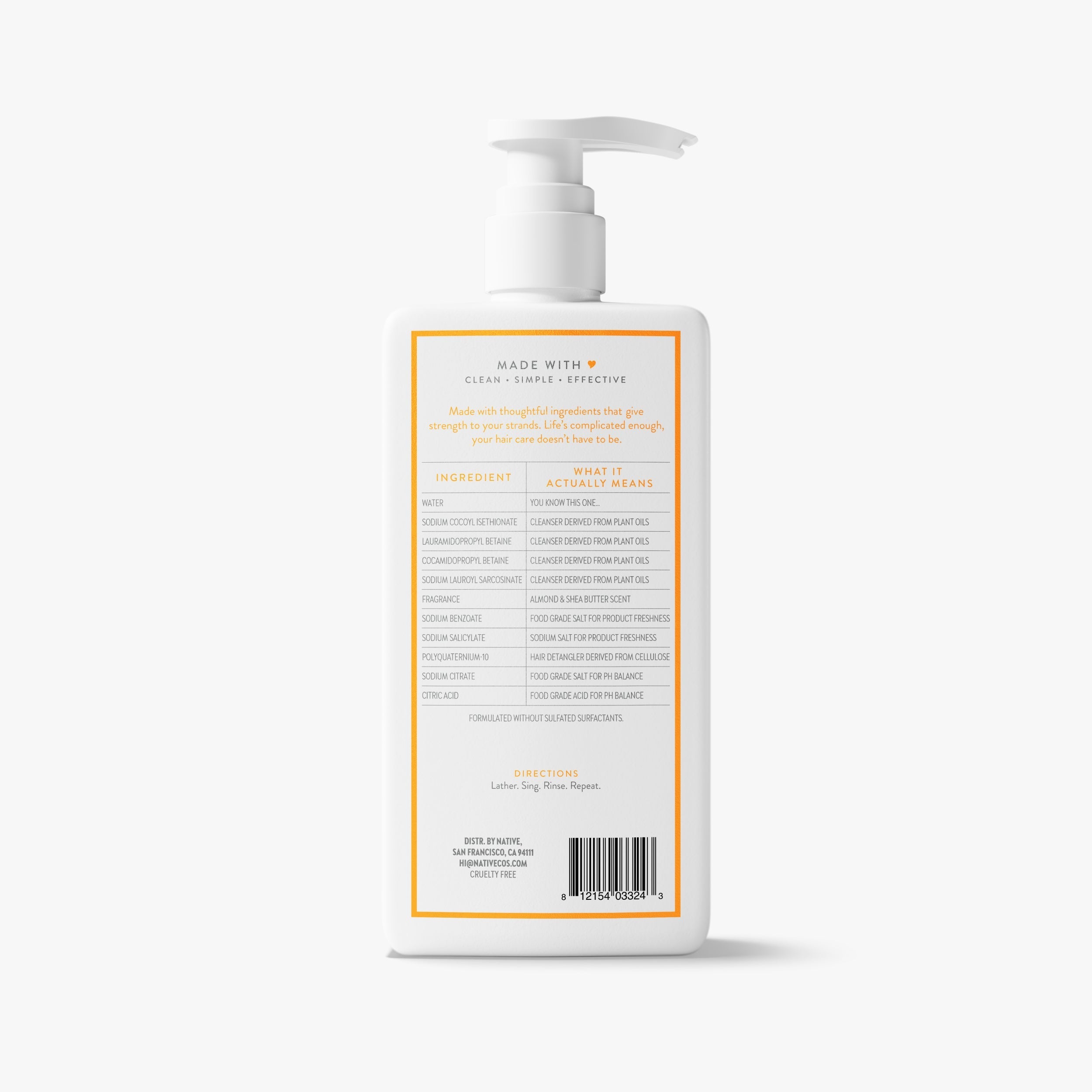 Strengthening Shampoo Almond and Shea Butter 16.5oz Classic Everyday Essential
