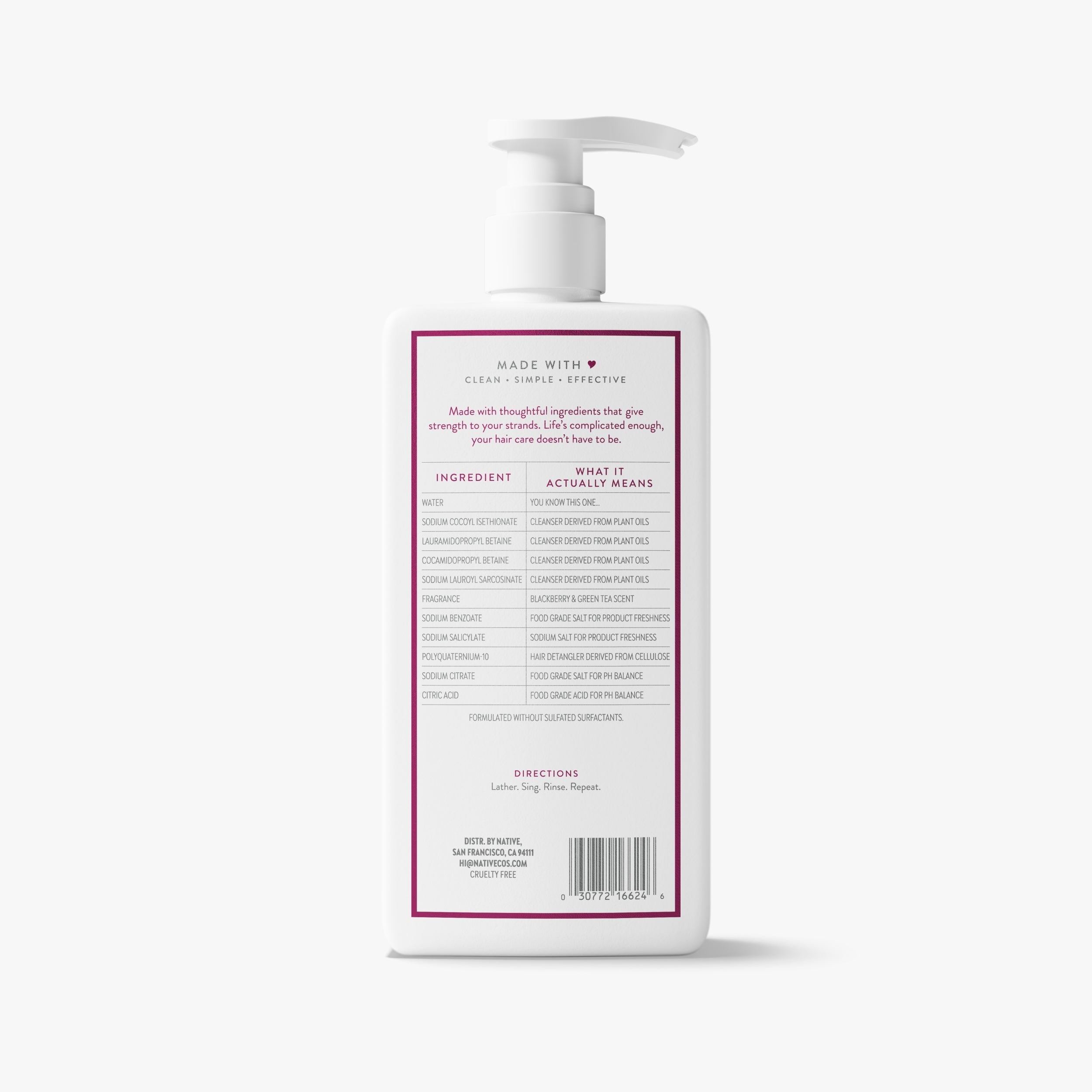 Strengthening Shampoo Blackberry and Green Tea 16.5oz Classic Everyday Essential