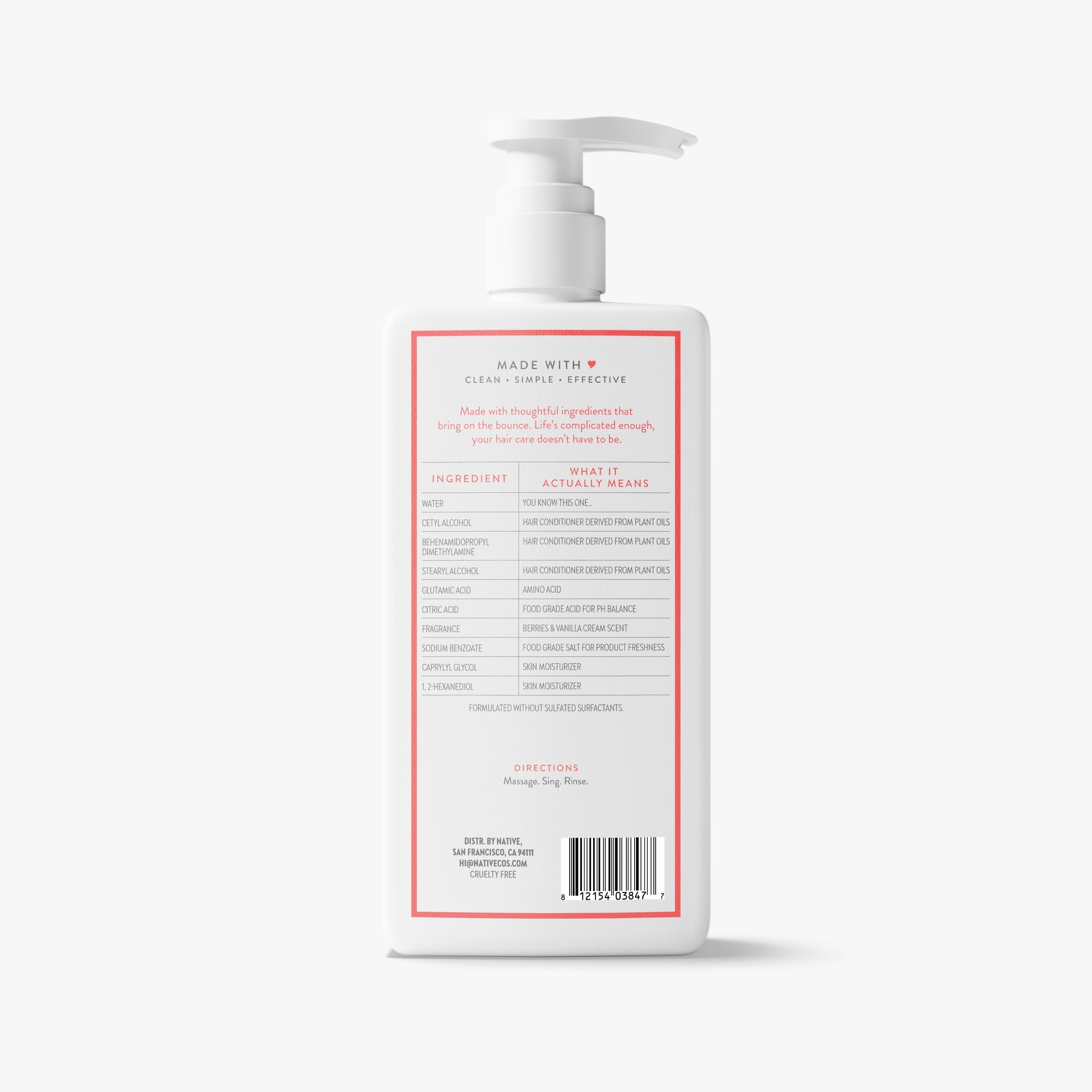 Volumizing Conditioner Berries and Vanilla Cream 16.5oz Classic Everyday Essential
