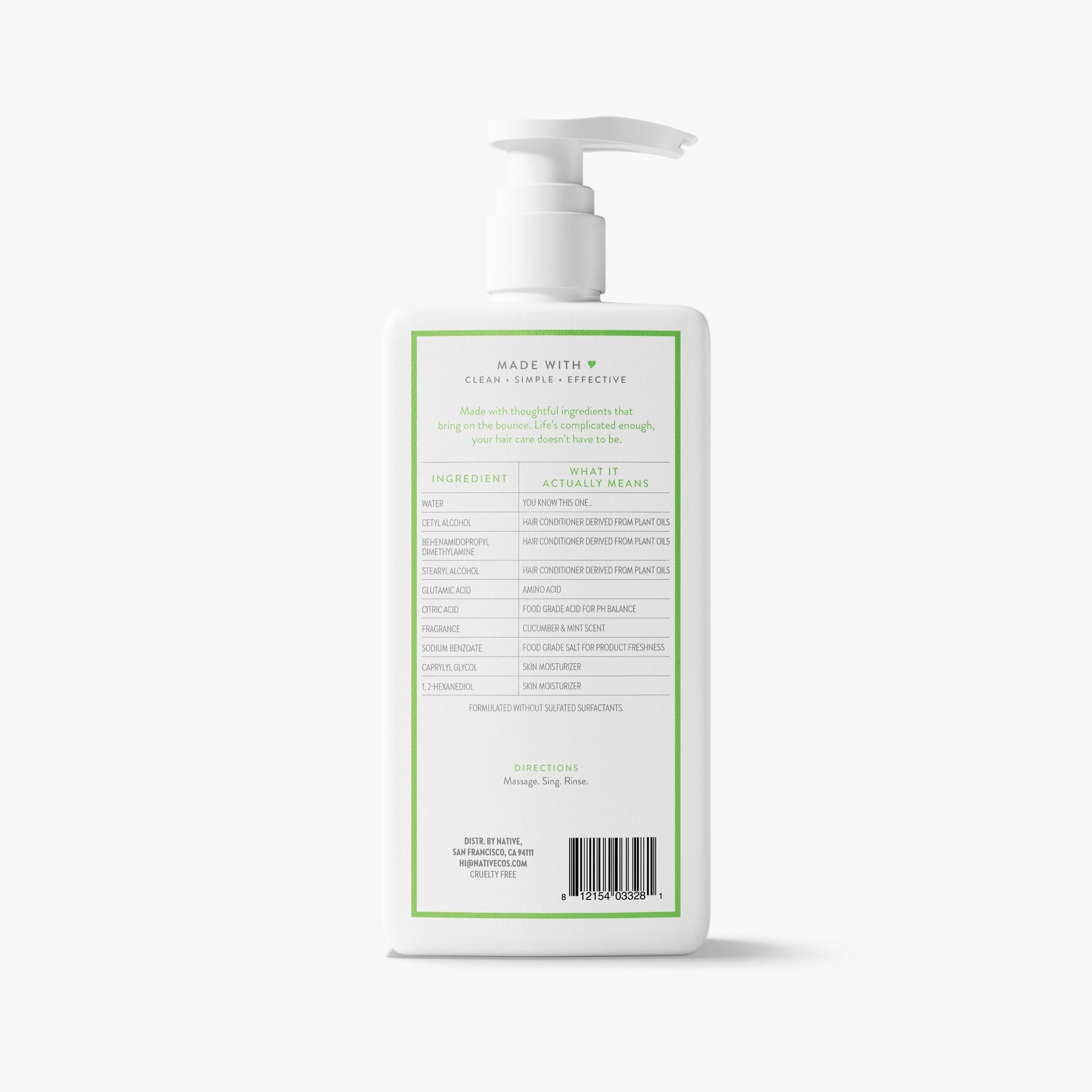 Volumizing Conditioner Cucumber and Mint 16.5oz Classic Everyday Essential