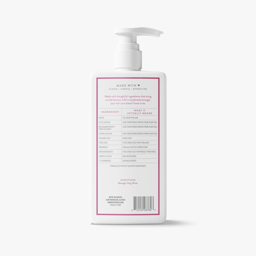 Volumizing Conditioner Vanilla and Cactus Flower 16.5oz Classic Everyday Essential