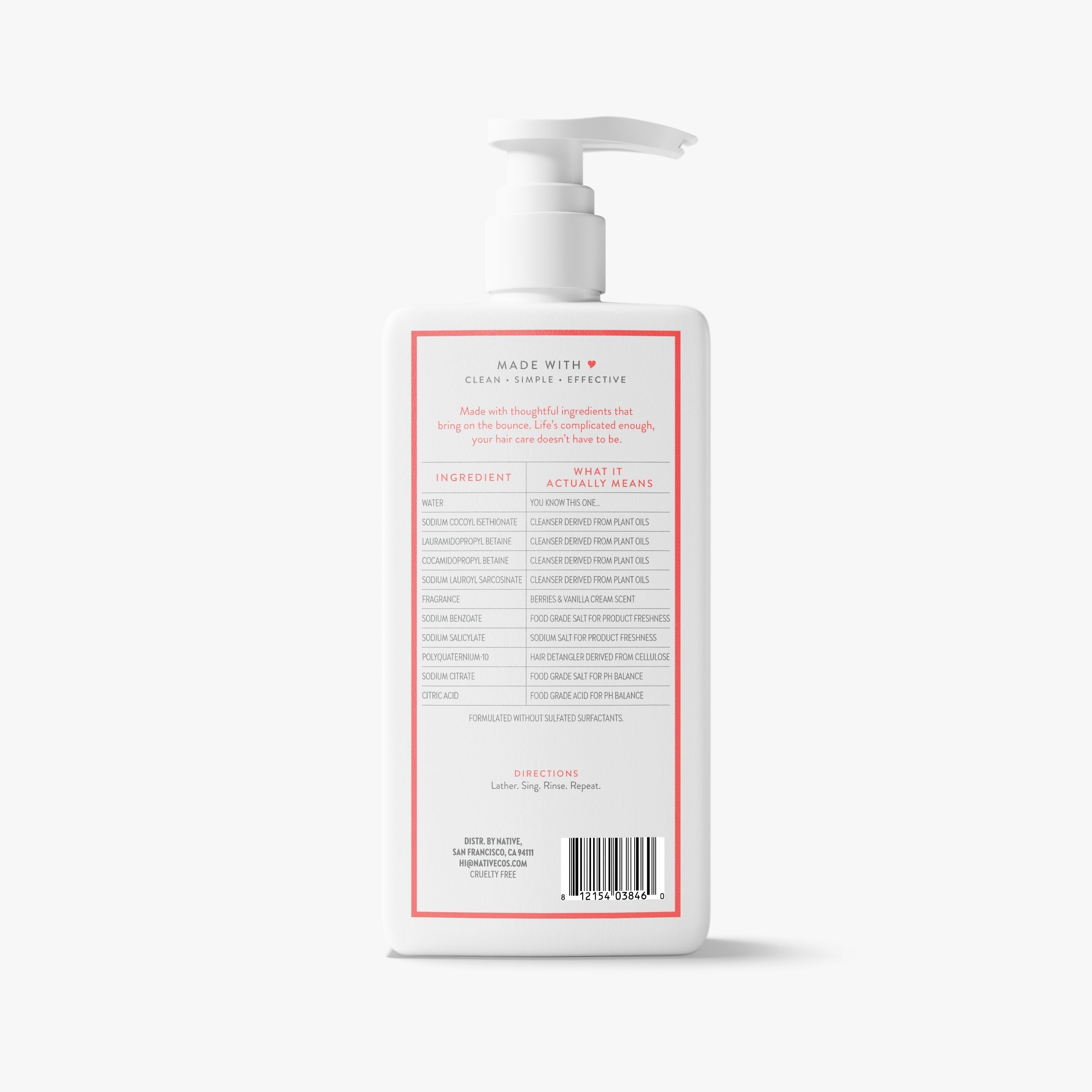 Volumizing Shampoo Berries and Vanilla Cream 16.5oz Classic Everyday Essential