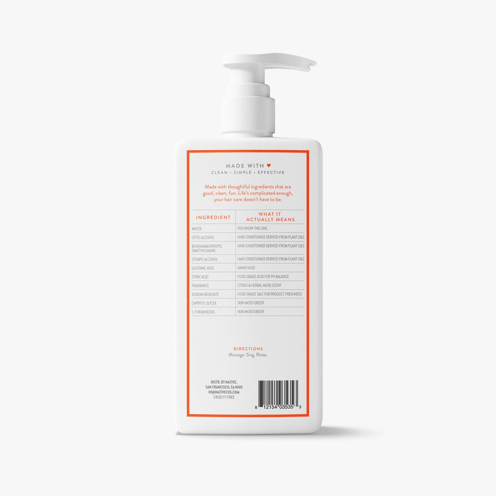 Daily Clean Conditioner Citrus and Herbal Musk 16.5oz Classic Everyday Essential