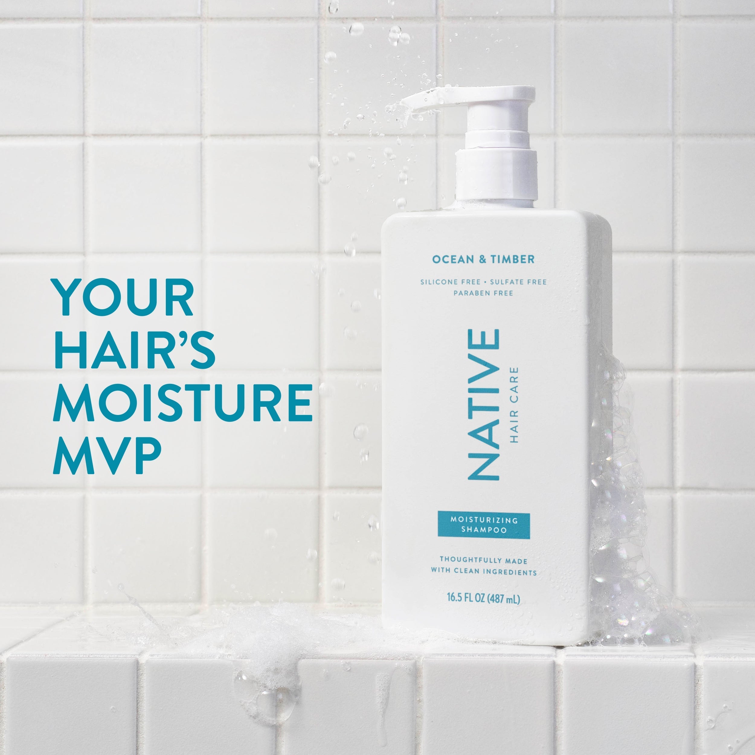 Moisturizing Shampoo Ocean and Timber 16.5oz Classic Everyday Essential