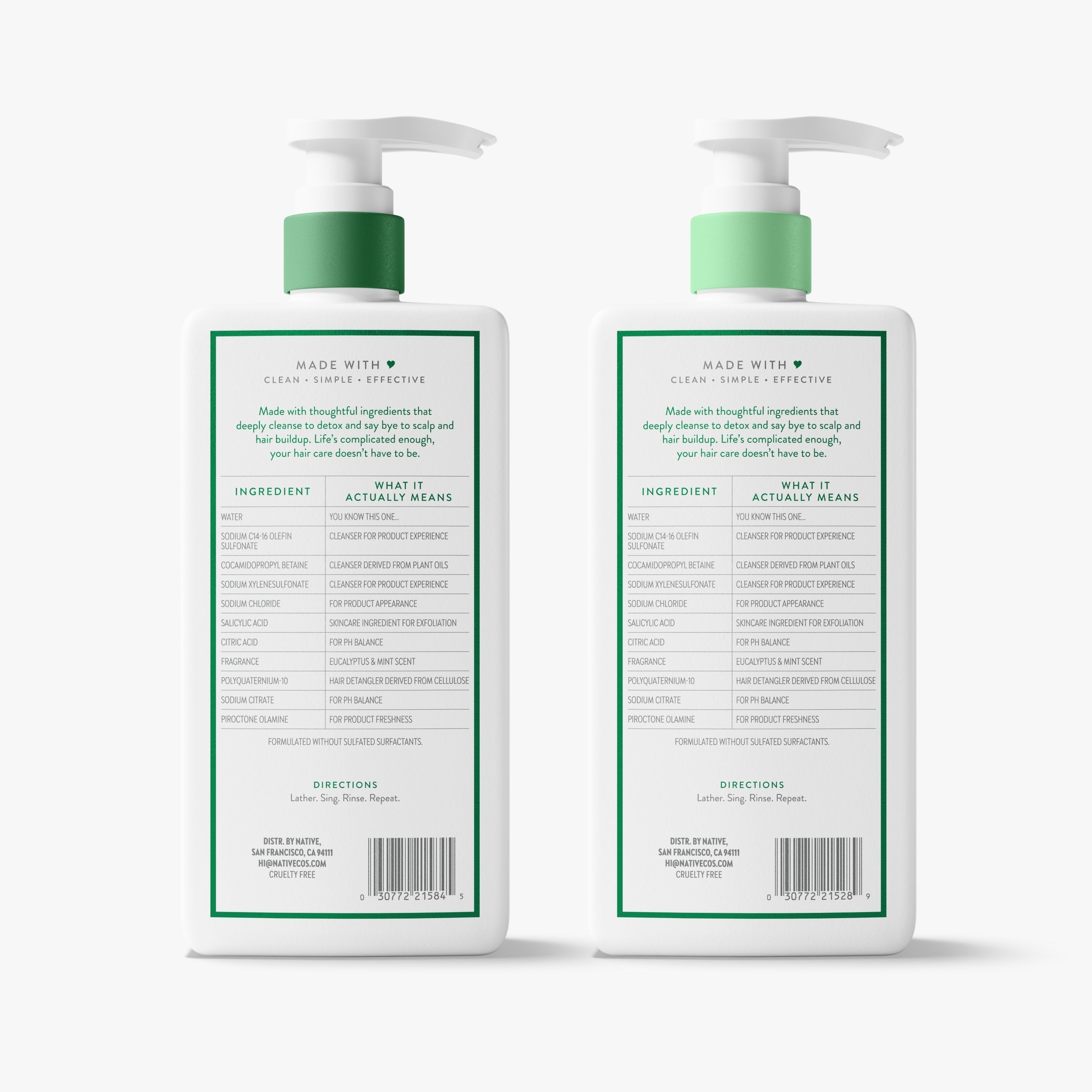 Scalp Clarifying 2 in 1 Shampoo and Conditioner Eucalyptus and Mint 16.5oz Classic Everyday Essential